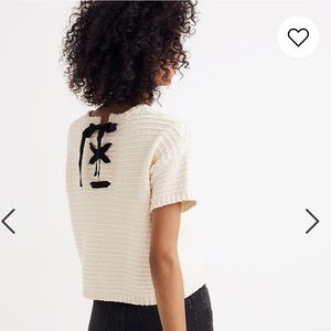 Madewell Lace-Back Sweater Tee